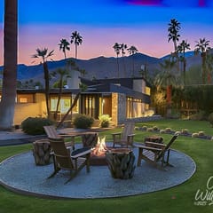 Mid-Century 4BR Luxe | Pool & Mountain Views